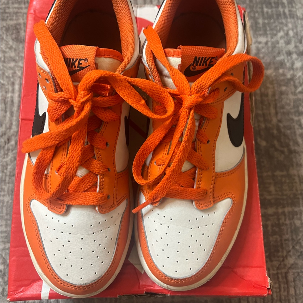 ❌❌❌ SOLD Kids Nike Dunk Low Phantom Black Safety Orange Size 3Y